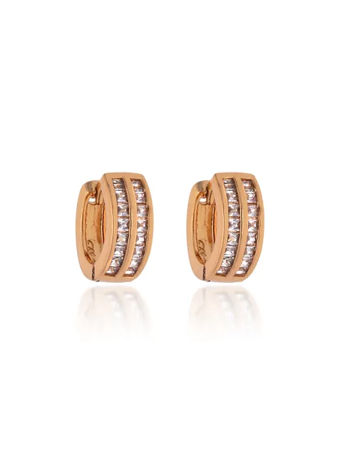 AD / CZ Bali type Earrings in Gold finish - CNB19205