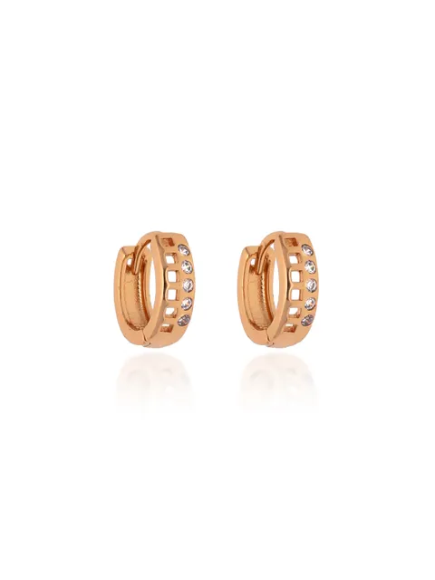 AD / CZ Bali type Earrings in Gold finish - CNB19206