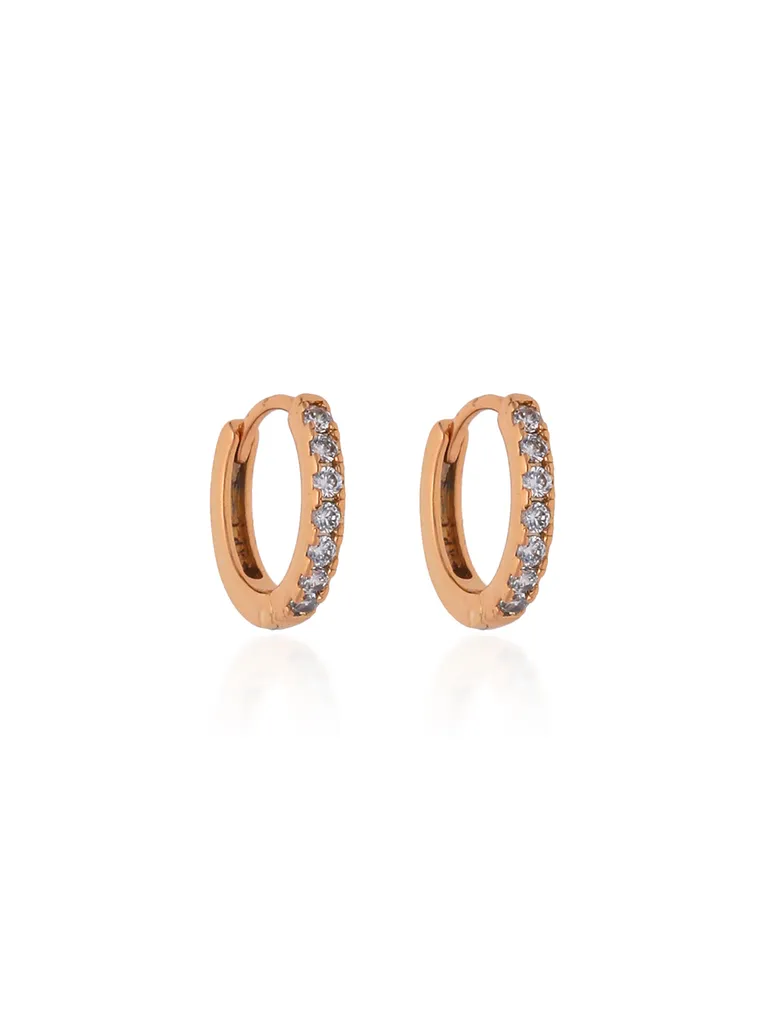 AD / CZ Bali type Earrings in Gold finish - CNB19211