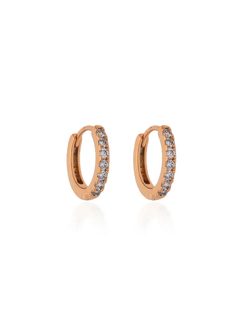 AD / CZ Bali type Earrings in Gold finish - CNB19211