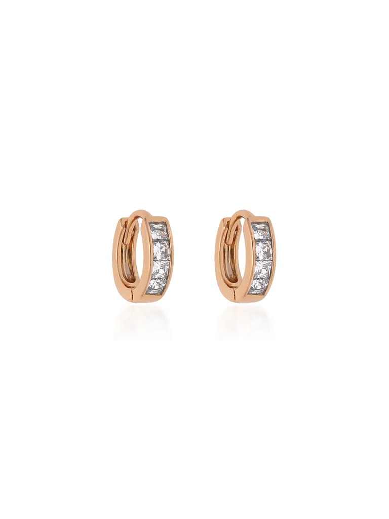 AD / CZ Bali type Earrings in Gold finish - CNB19217