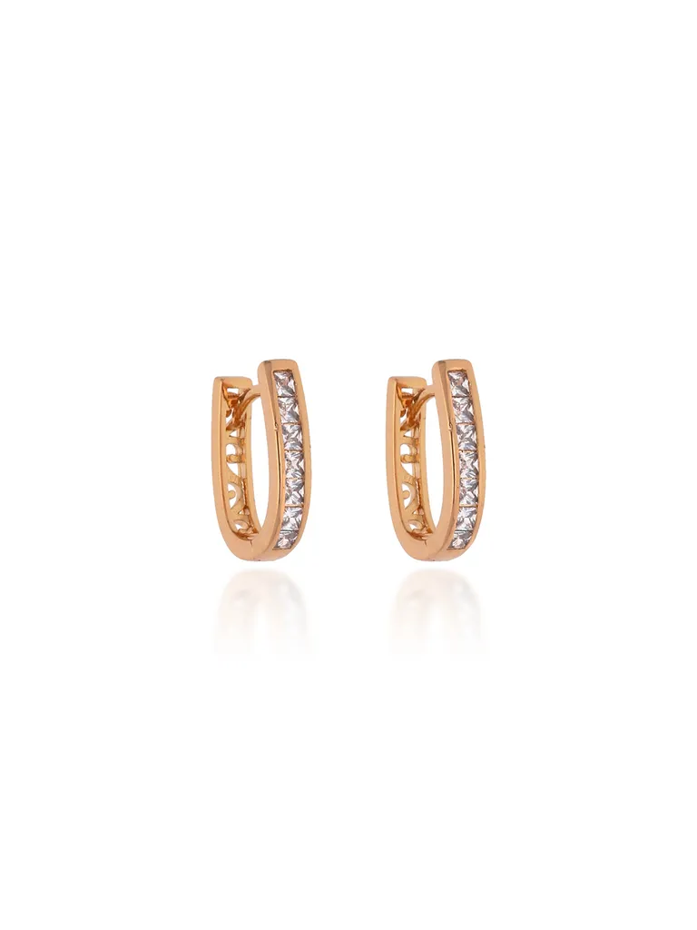 AD / CZ Bali type Earrings in Gold finish - CNB19218