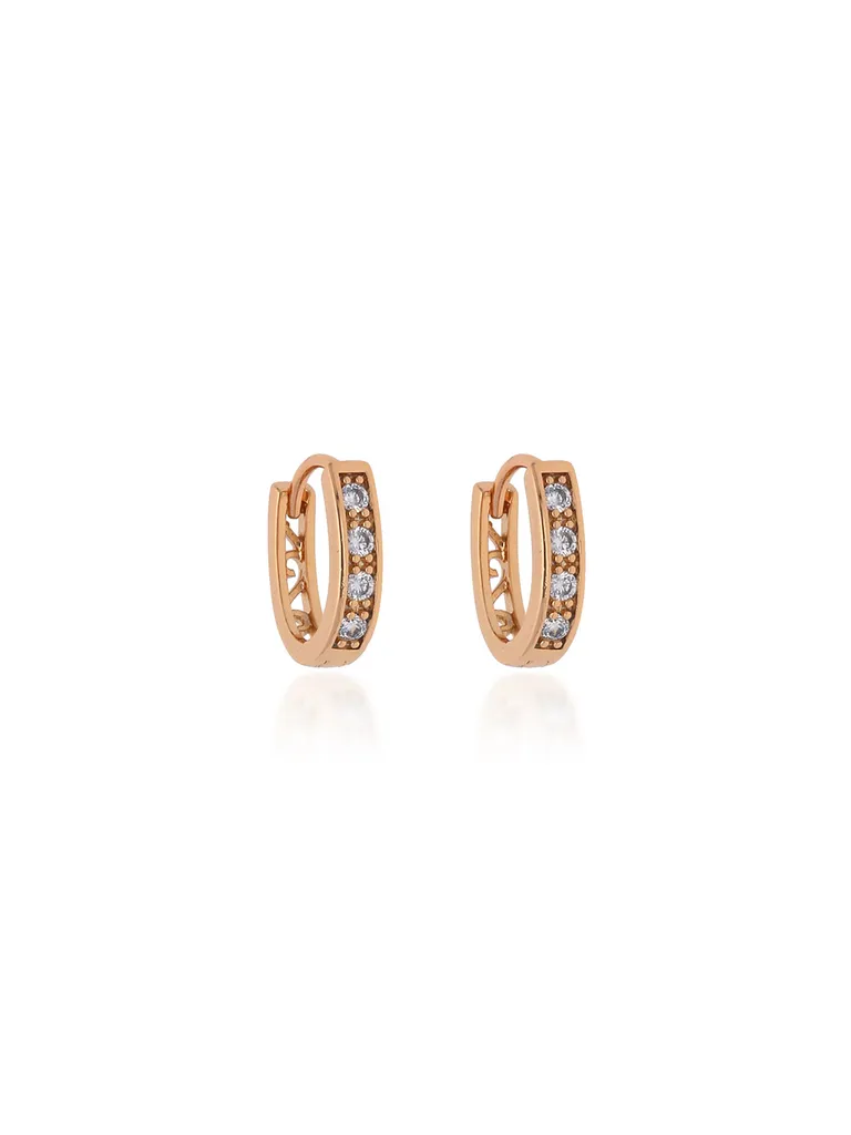 AD / CZ Bali type Earrings in Gold finish - CNB19222