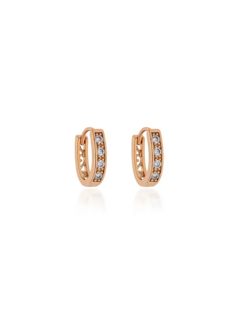 AD / CZ Bali type Earrings in Gold finish - CNB19222