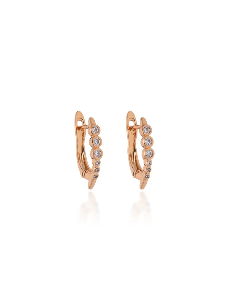 AD / CZ Bali type Earrings in Gold finish - CNB19226