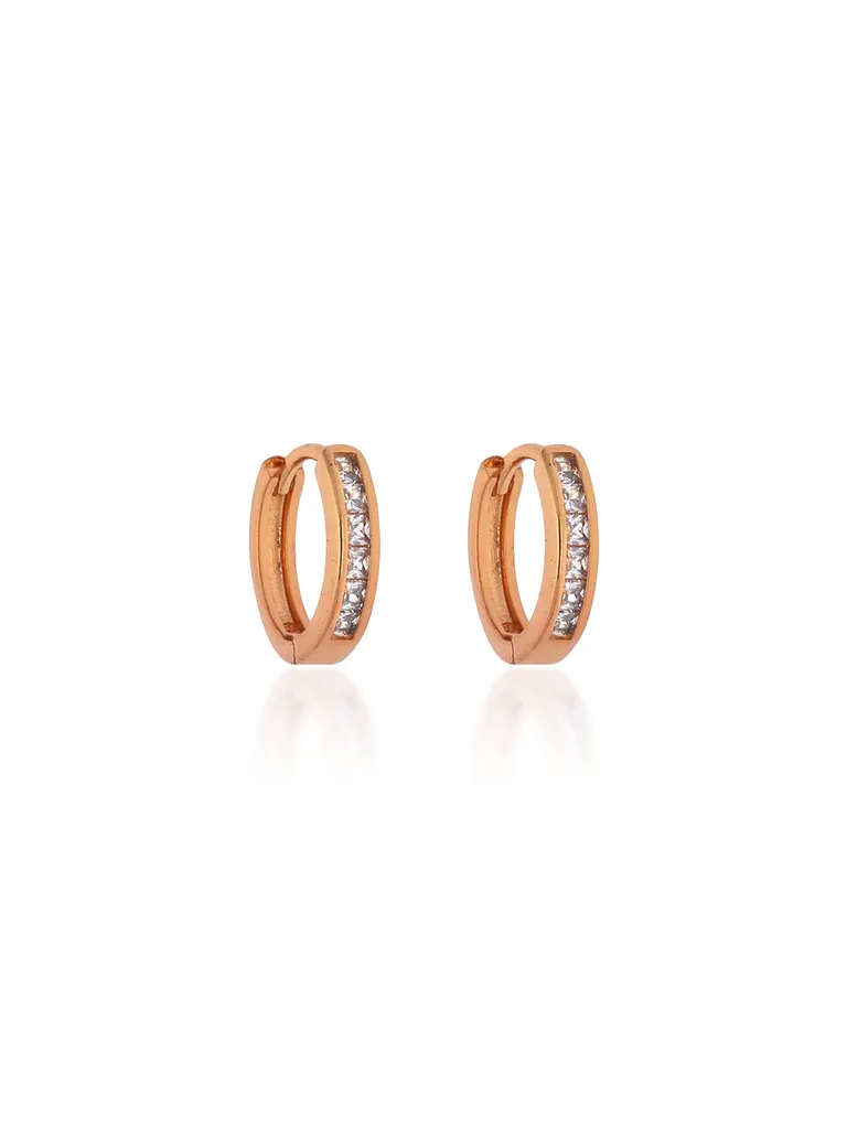 AD / CZ Bali type Earrings in Gold finish - CNB19229