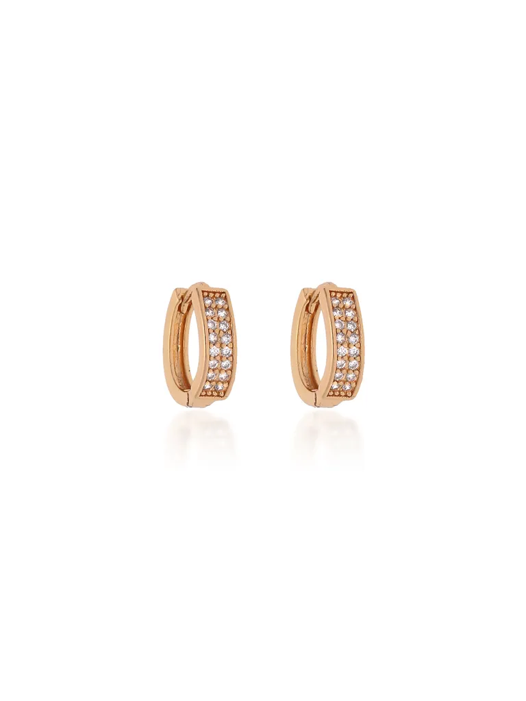 AD / CZ Bali type Earrings in Gold finish - CNB19232