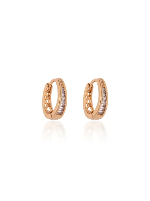 AD / CZ Bali type Earrings in Gold finish - CNB19235