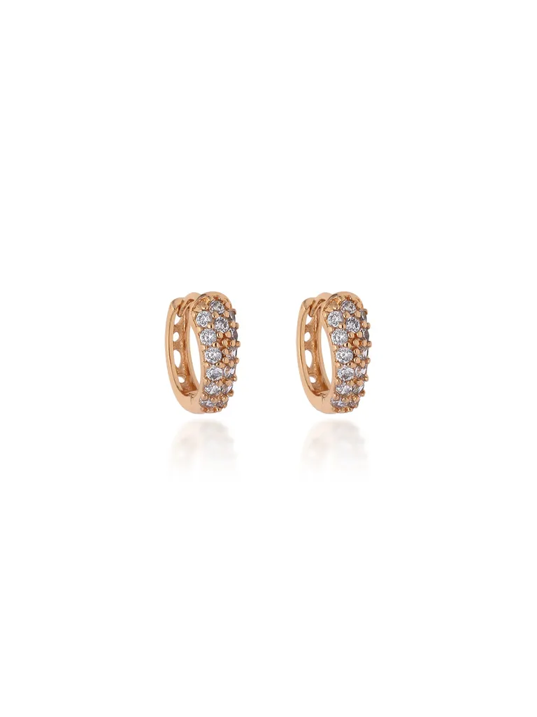 AD / CZ Bali type Earrings in Gold finish - CNB19240