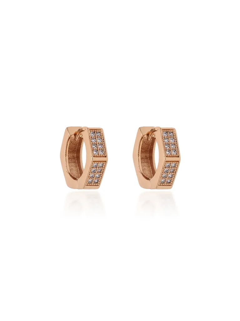 AD / CZ Bali type Earrings in Gold finish - CNB19245