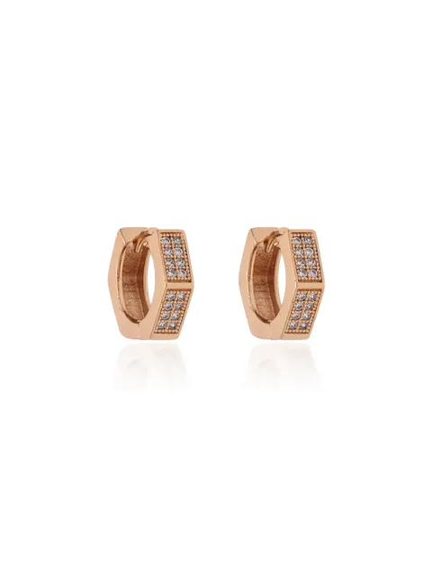 AD / CZ Bali type Earrings in Gold finish - CNB19245