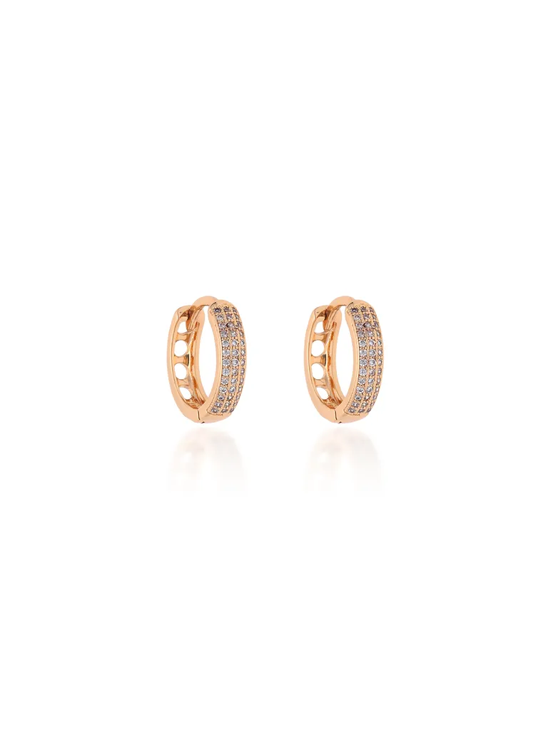 AD / CZ Bali type Earrings in Gold finish - CNB19252