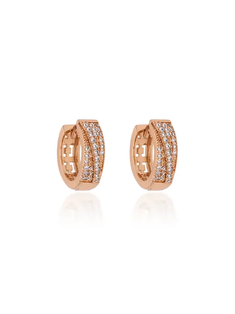 AD / CZ Bali type Earrings in Gold finish - CNB19268