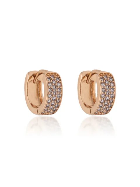 AD / CZ Bali type Earrings in Gold finish - CNB19271