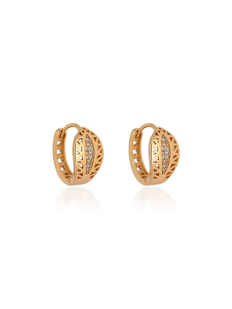 AD / CZ Bali / Hoops in Gold finish - CNB24605