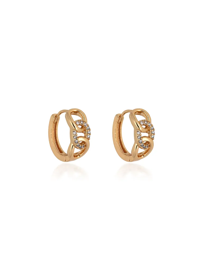 AD / CZ Bali / Hoops in Gold finish - CNB24611