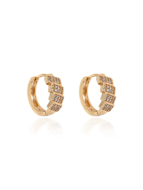 AD / CZ Bali / Hoops in Gold finish - CNB24626