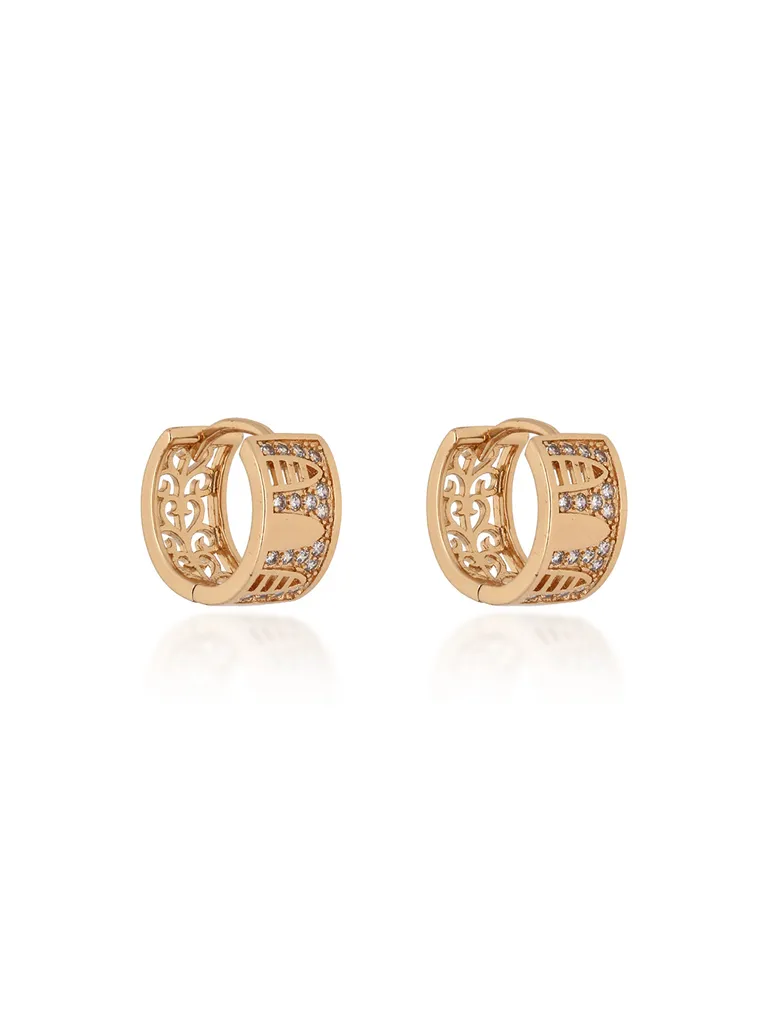 AD / CZ Bali / Hoops in Gold finish - CNB24643