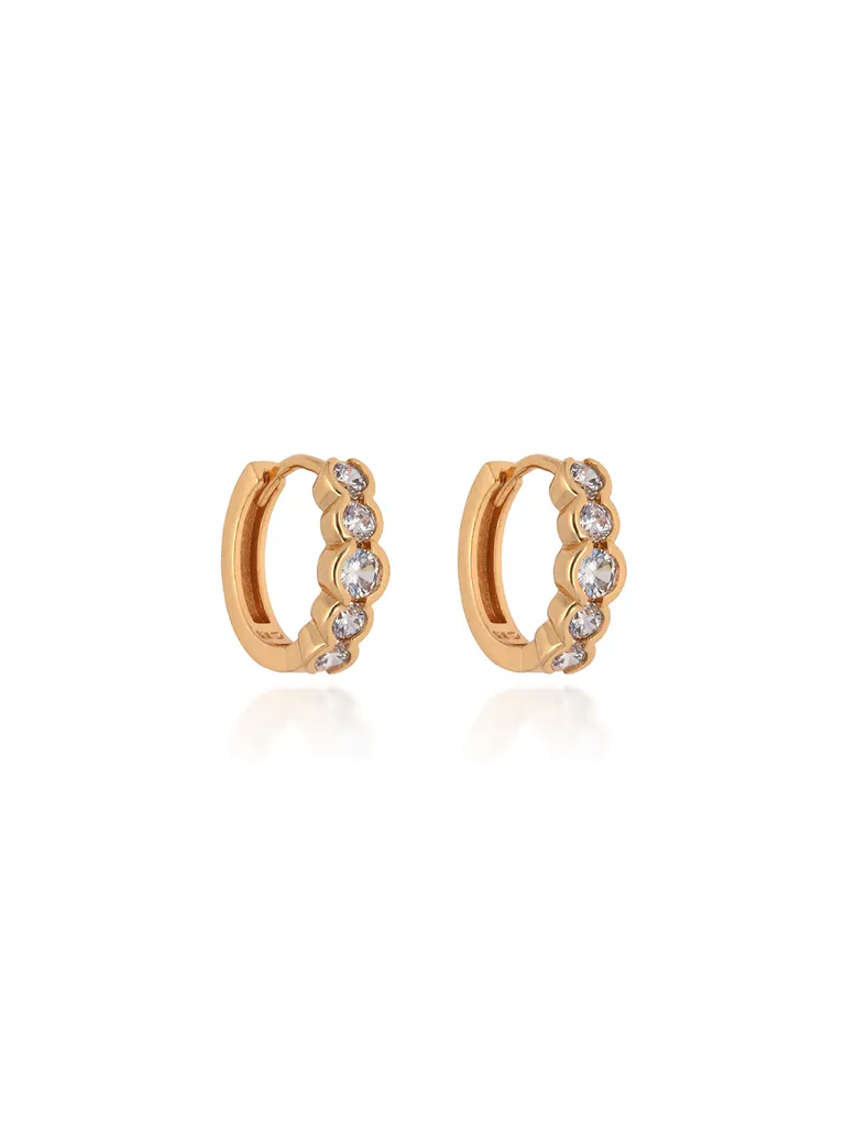 AD / CZ Bali / Hoops in Gold finish - CNB24661