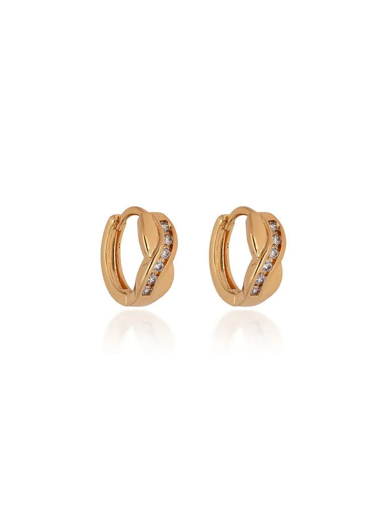 AD / CZ Bali / Hoops in Gold finish - CNB24667