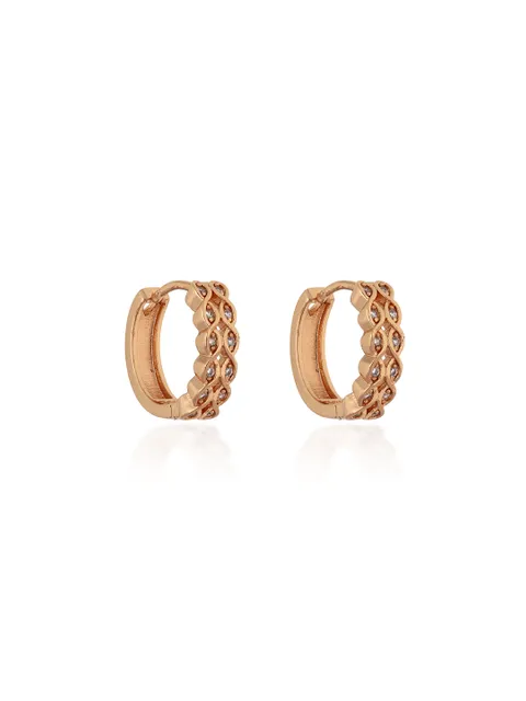 AD / CZ Bali / Hoops in Gold finish - CNB24669