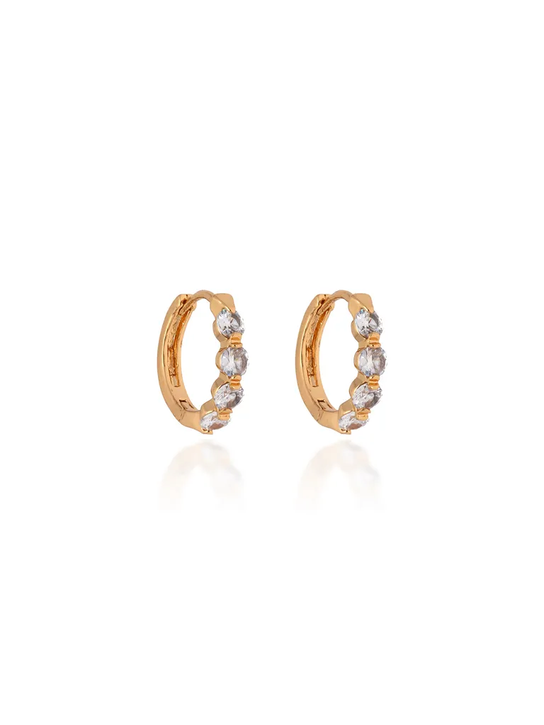 AD / CZ Bali / Hoops in Gold finish - CNB24670