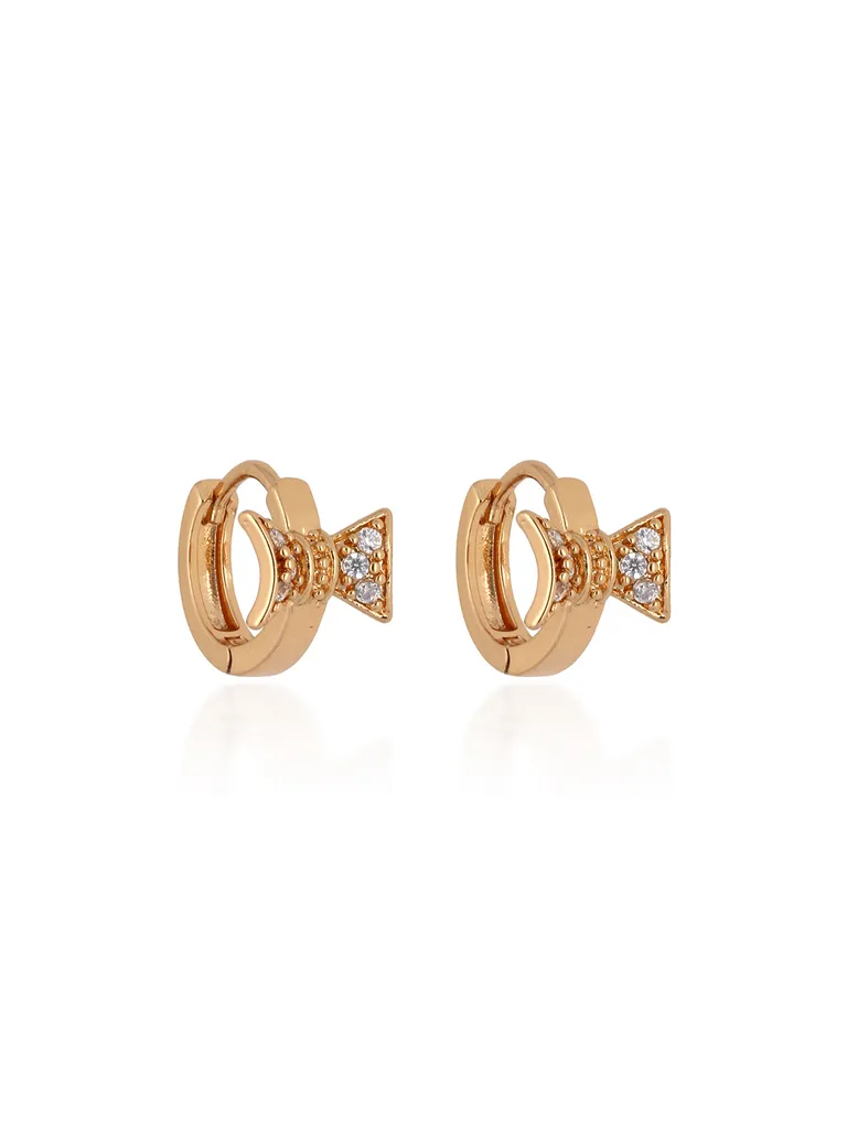 AD / CZ Bali / Hoops in Gold finish - CNB24685