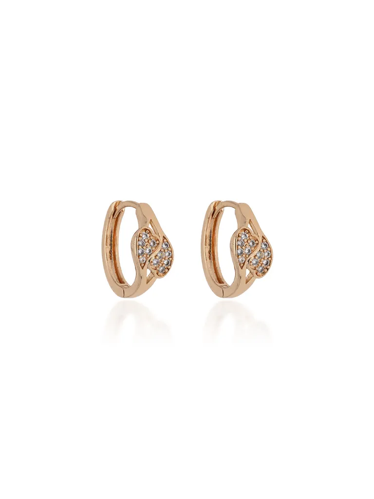 AD / CZ Bali / Hoops in Gold finish - CNB24687