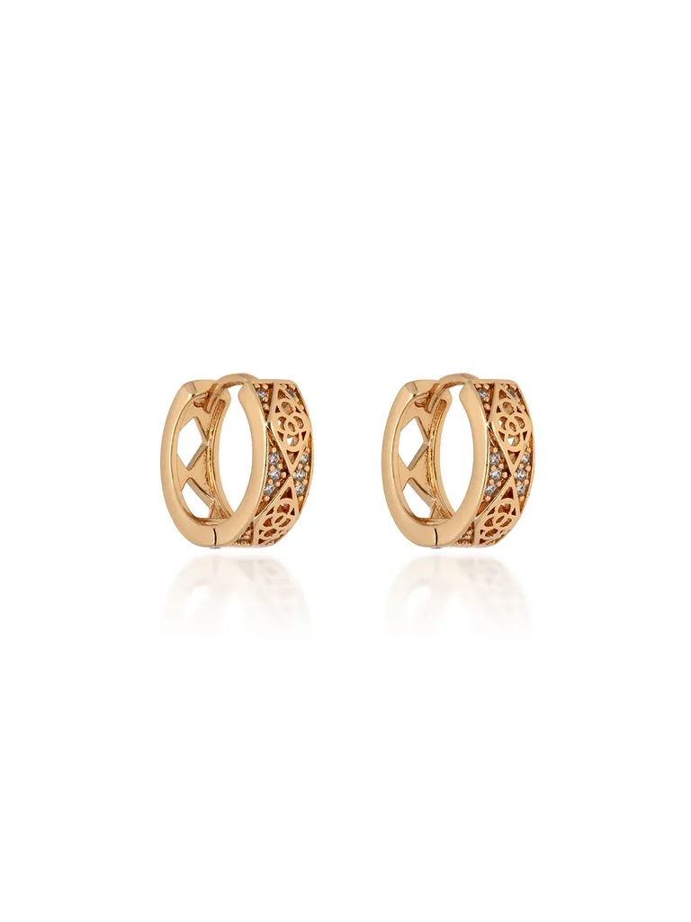 AD / CZ Bali / Hoops in Gold finish - CNB24691