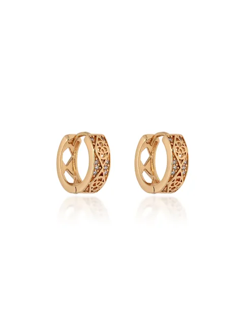 AD / CZ Bali / Hoops in Gold finish - CNB24691
