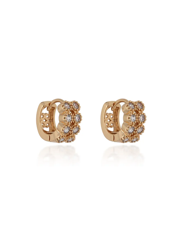 AD / CZ Bali / Hoops in Gold finish - CNB24692