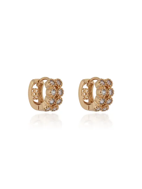 AD / CZ Bali / Hoops in Gold finish - CNB24692
