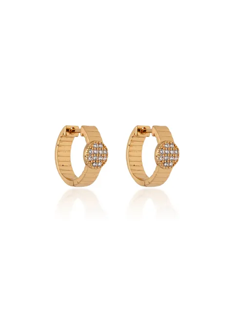 AD / CZ Bali / Hoops in Gold finish - CNB24694