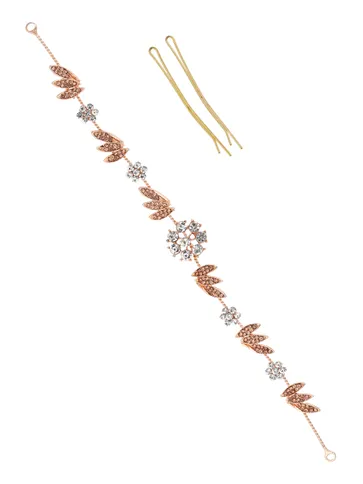 Setting Stone Crown / Tiaras in Rose Gold finish - CNB6046