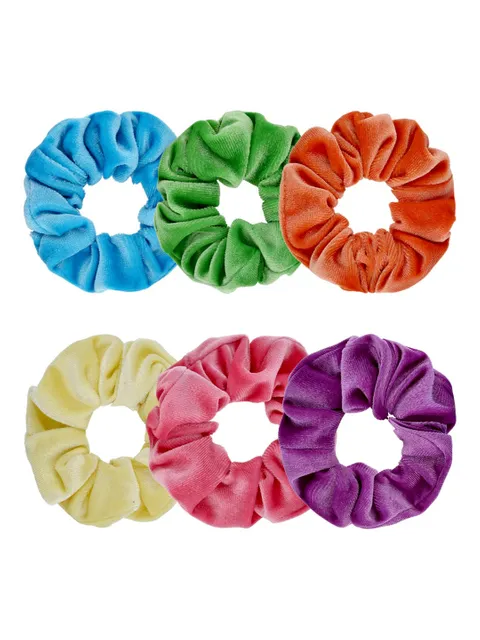 Plain Velvet Scrunchies in Assorted color - CNB5392
