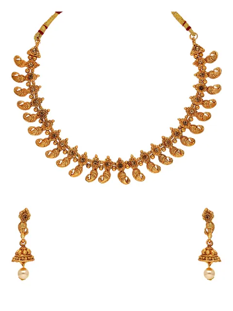 Antique Necklace Set in Gold finish - KOT4103