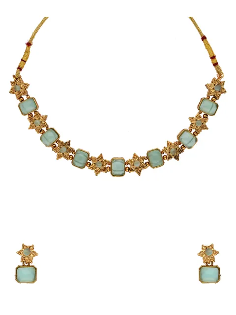 Antique Necklace Set in Gold finish - KOT7902