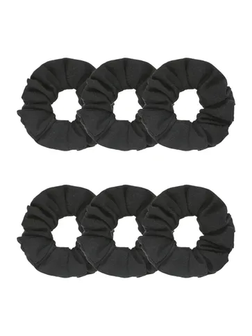 Plain Scrunchies in Black color - BHE5094