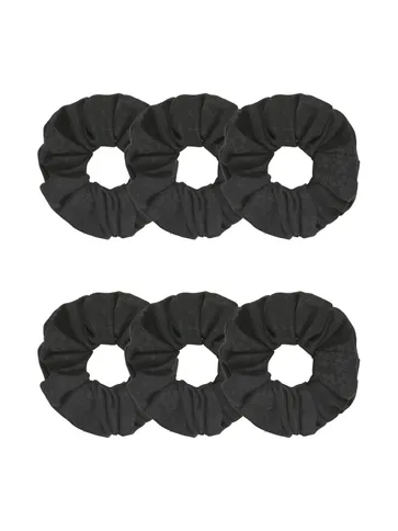 Plain Scrunchies in Black color - BHE5079
