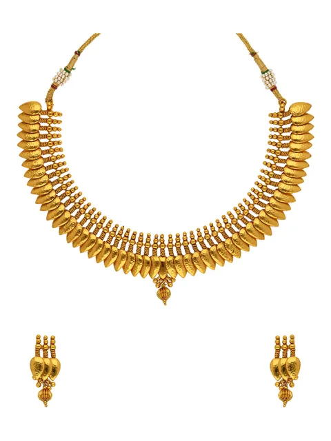 Antique Necklace Set in Gold finish - AMN130