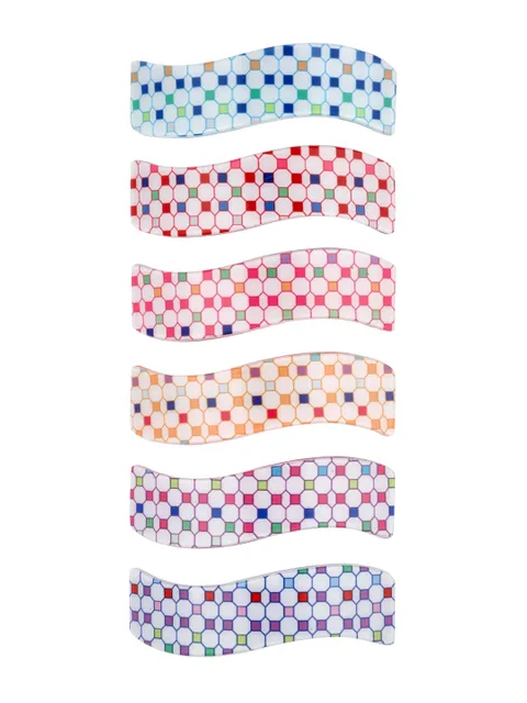 Printed Hair Clip in Assorted color - KIN24C