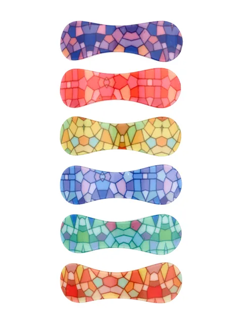 Printed Hair Clip in Assorted color - KIN25D