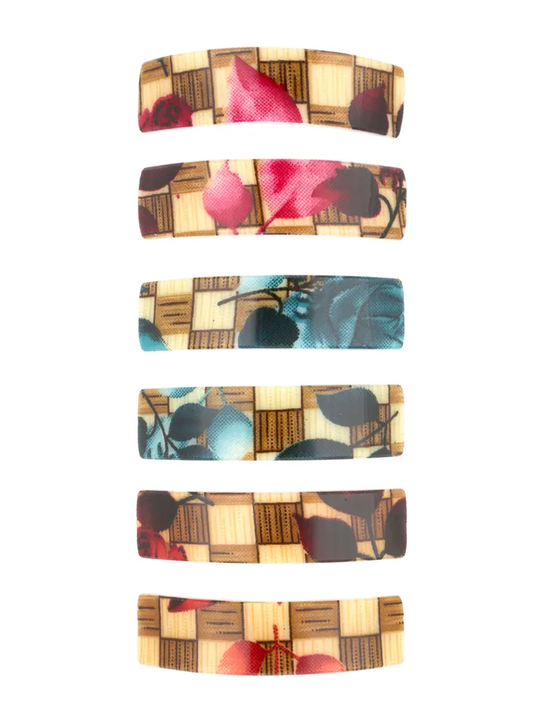 Printed Hair Clip in Assorted color - CNB29541