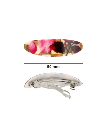 Printed Hair Clip in Assorted color - NIH63