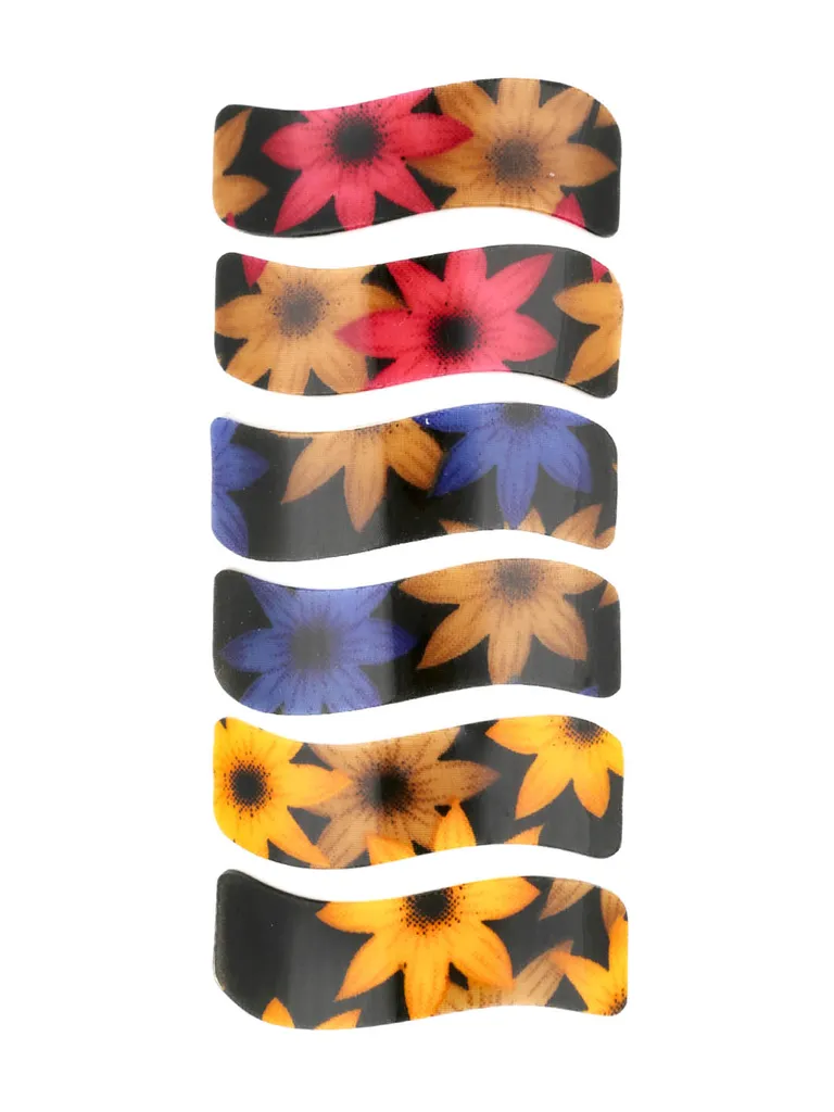 Printed Hair Clip in Assorted color - NIH6016