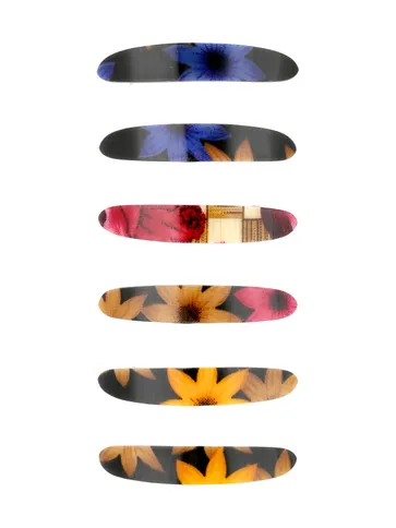 Printed Hair Clip in Assorted color - NIH6017