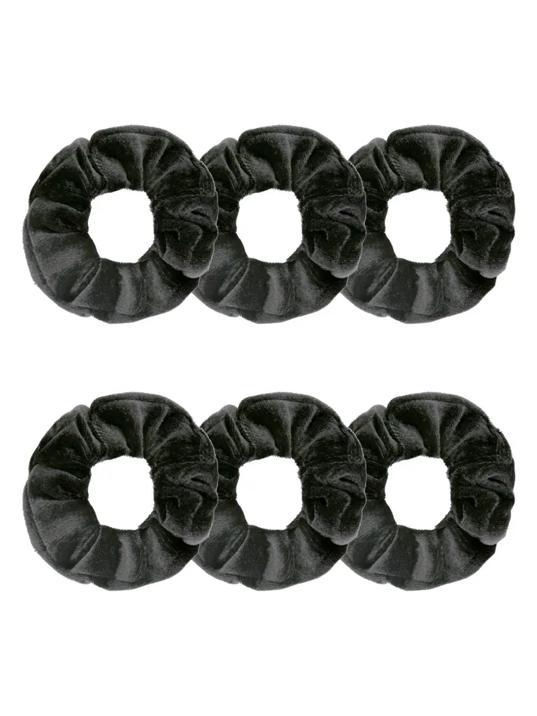 Plain Scrunchies in Black color - BHE4993