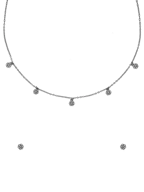 Western Necklace Set in Black Rhodium finish - CNB29944