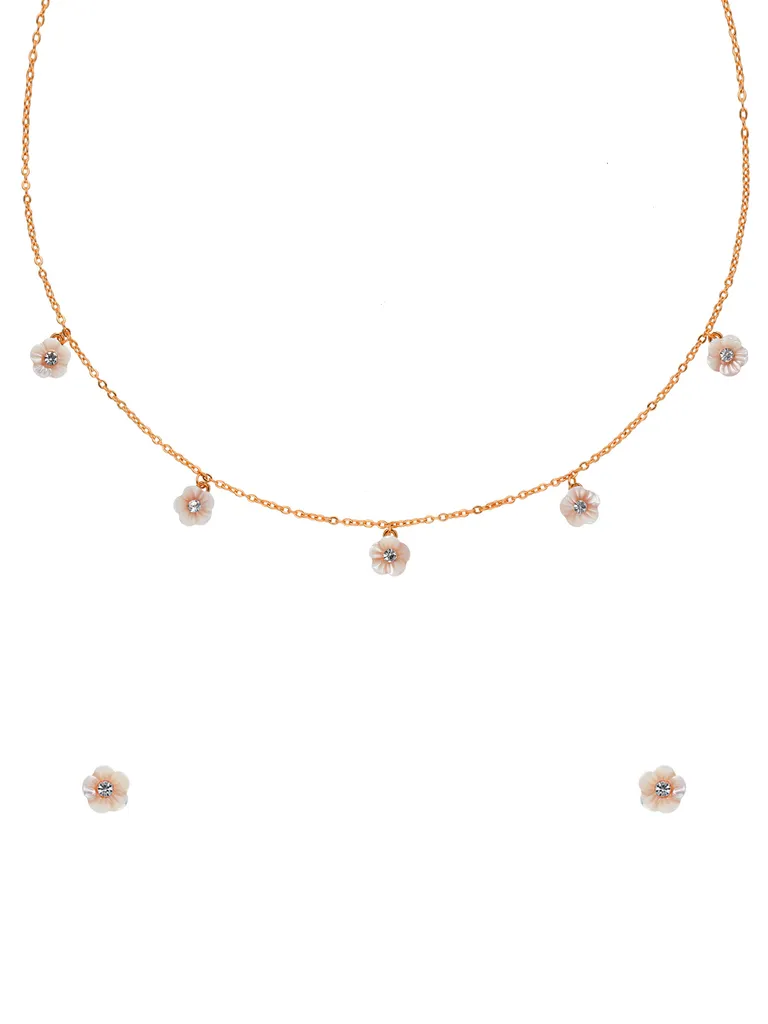 Western Necklace Set in Rose Gold finish - CNB29964