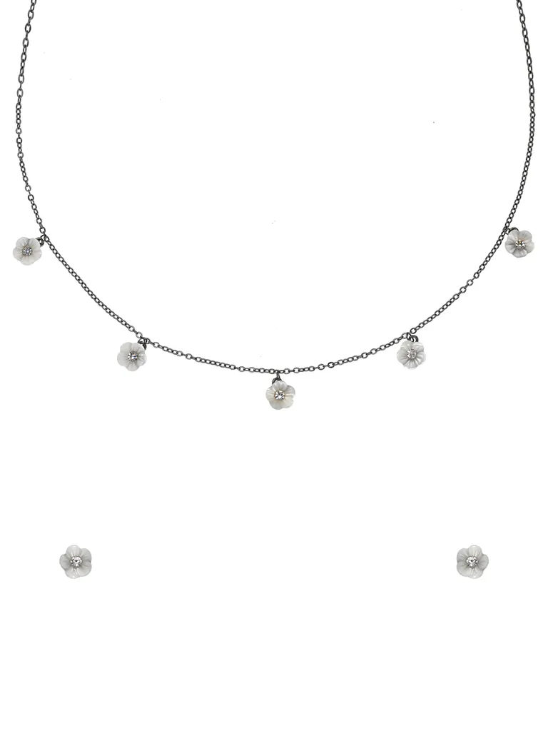 Western Necklace Set in Black Rhodium finish - CNB29965